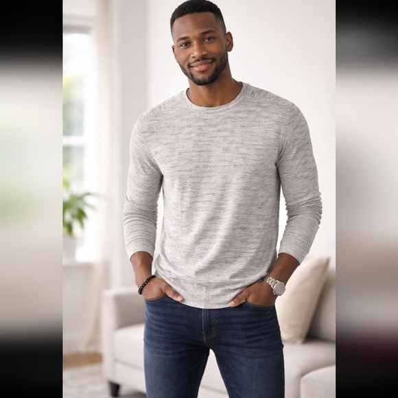 J. Crew Other - J.Crew Men’s Gray Heather Lightweight Sweater Small Crewneck Pullover Casual